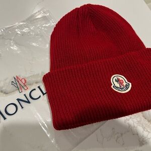 Moncler Scarlet Knit Hat
